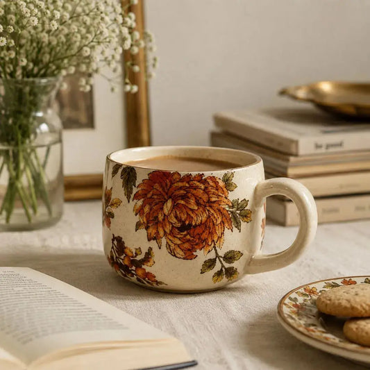 Handcrafted Ceramic Cappuccino Cup with Glossy Finish | Premium Coffee & Tea Mug The confetti tree