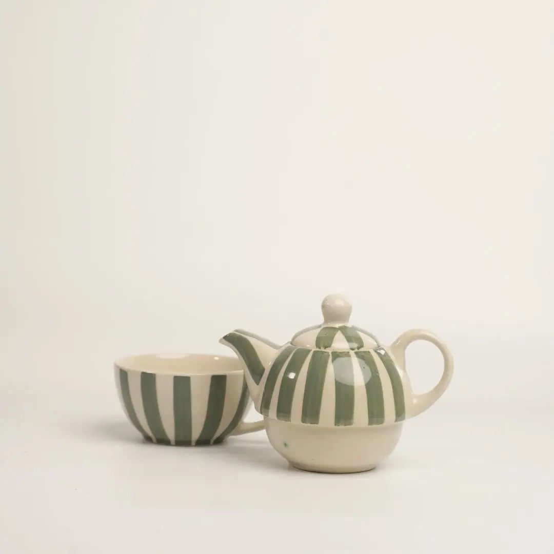 Kettle and cup set | Green The confetti tree