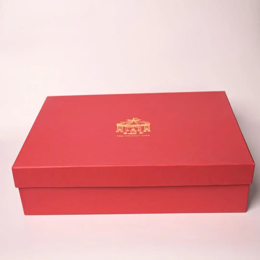 Luxury Red Rigid Gift Box With Lid – Premium Packaging Box for Hampers, Festive Gifting & Special Occasions The confetti tree
