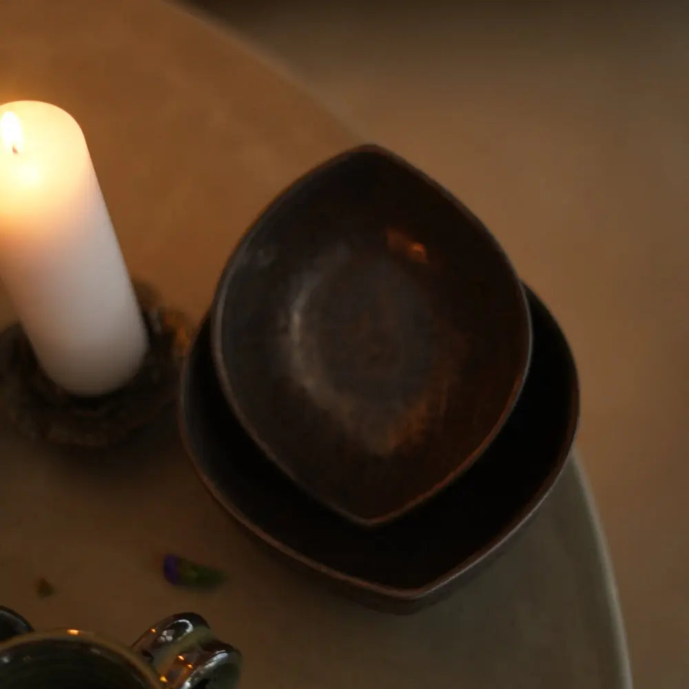 Midnight Black Bowls | Set of 3 The confetti Tree