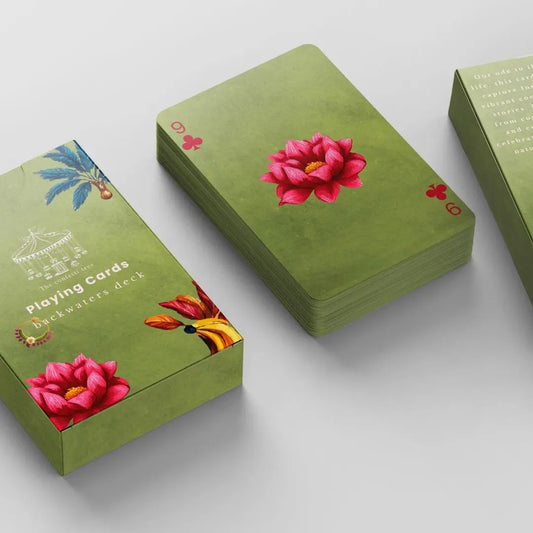 Playing Cards – Backwaters Deck| Set of 2 | Premium Coastal Inspired Collectible Card Game for Gifting & Home Entertainment The confetti tree