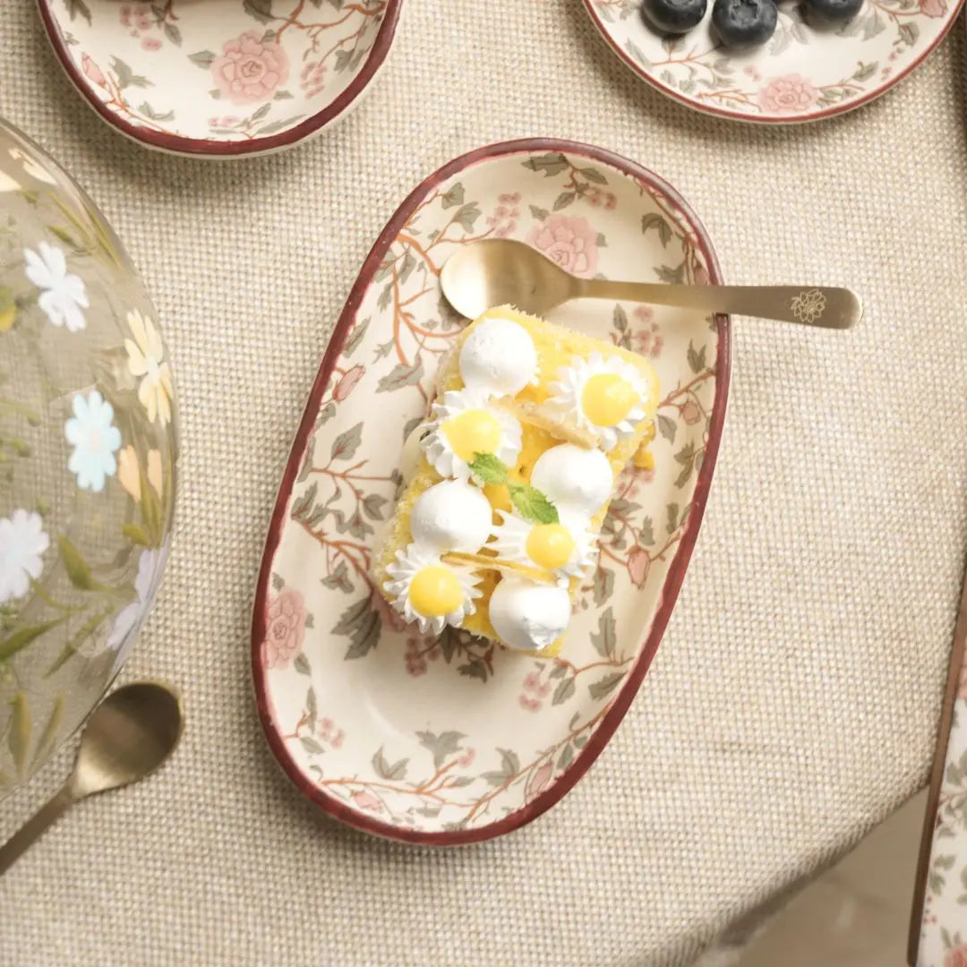 Pure brass dessert spoons | Set of 6 | Peony The confetti tree