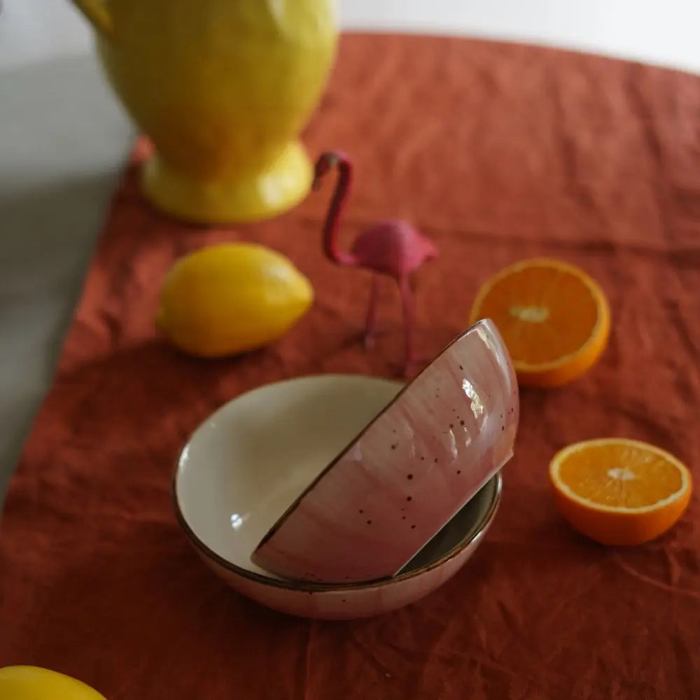 Speckled Pink Medium Bowl The confetti Tree