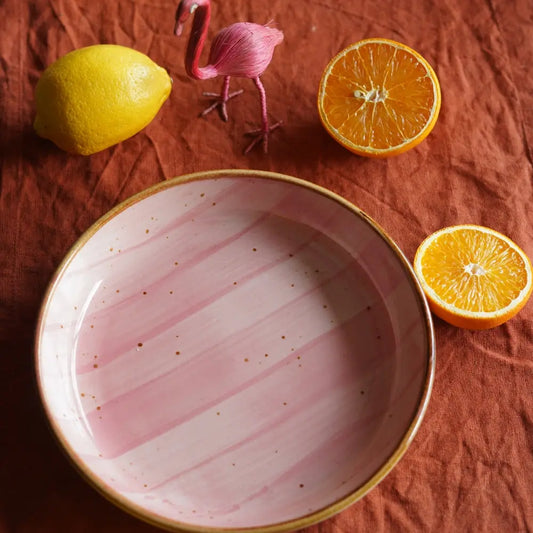Speckled Pink Salad Plate The confetti Tree