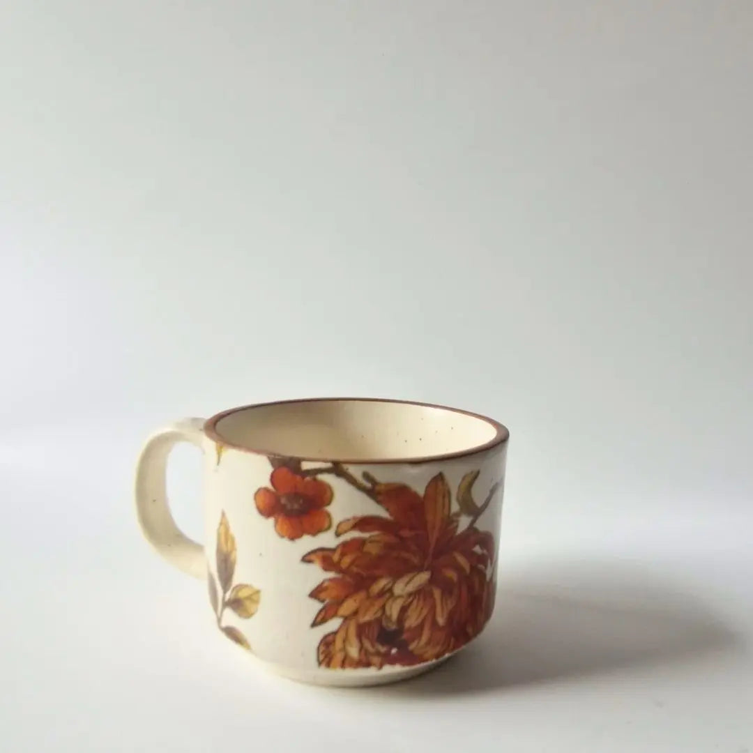 Summer Orchard Stoneware Tea Set | Floral Ceramic Teapot with 2 Coffee & Tea Cups | Handcrafted Tea Serving Set The confetti tree