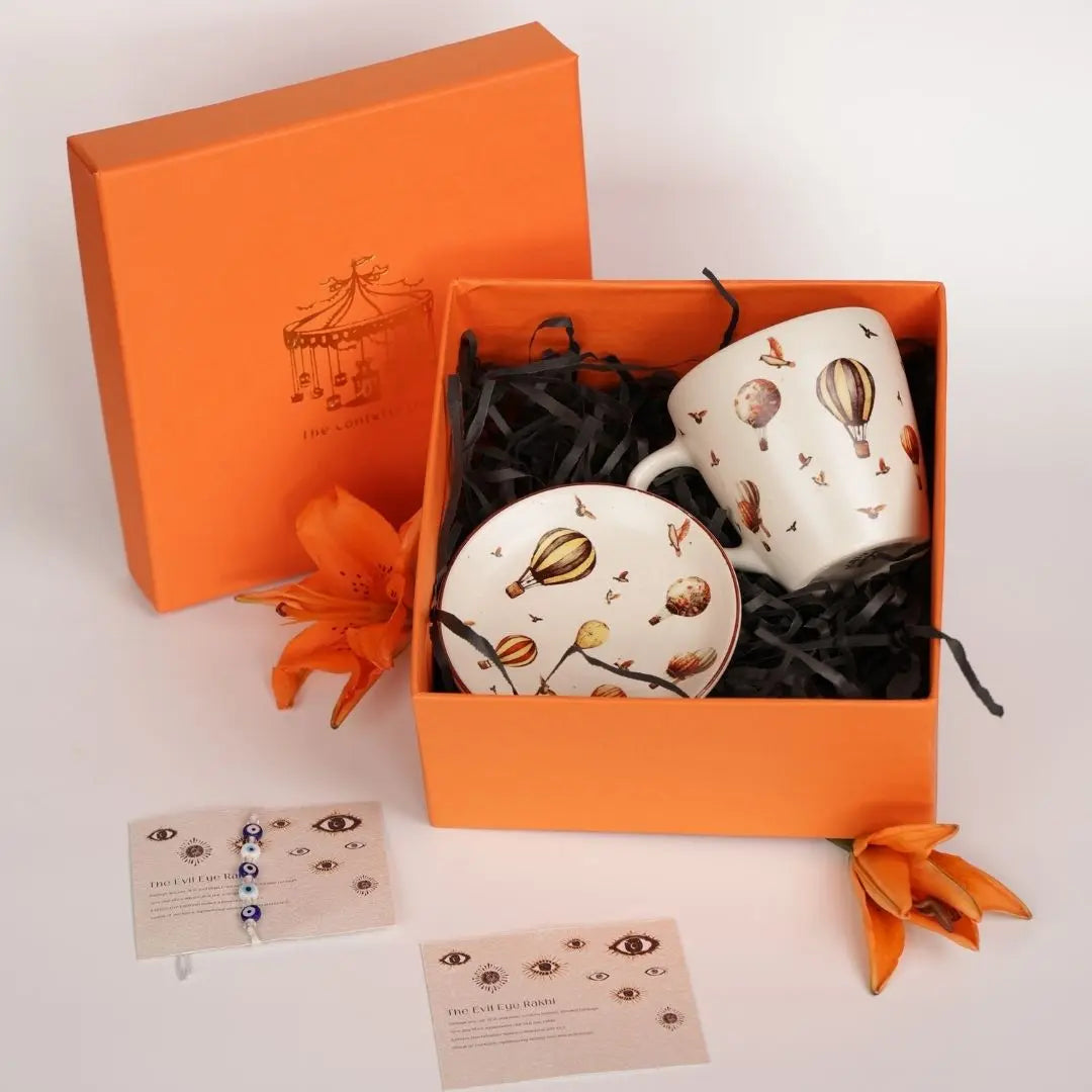 The Balloon Bliss Rakhi Gift Box The confetti tree