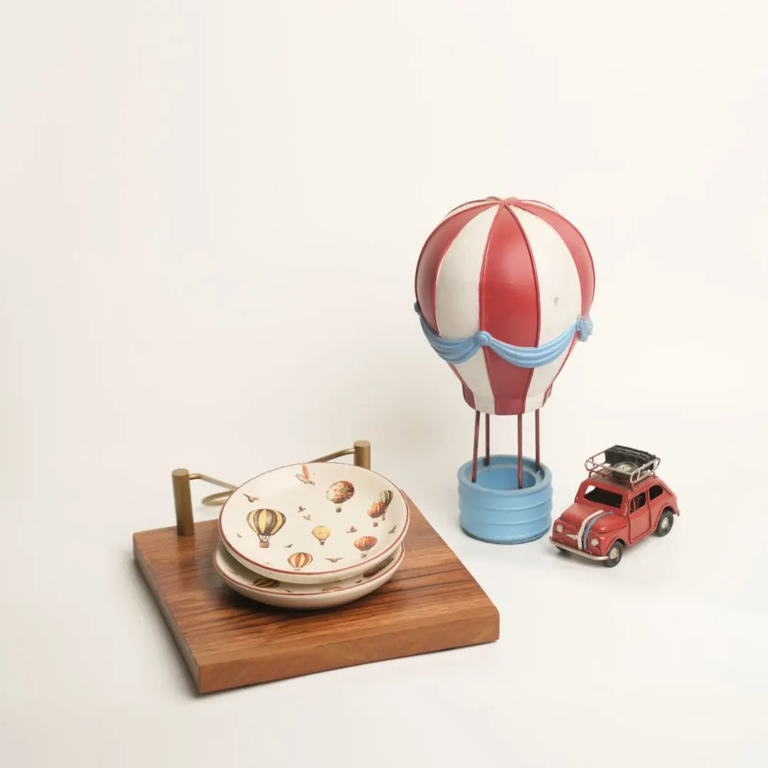 Whimsy balloon tea plates The confetti tree