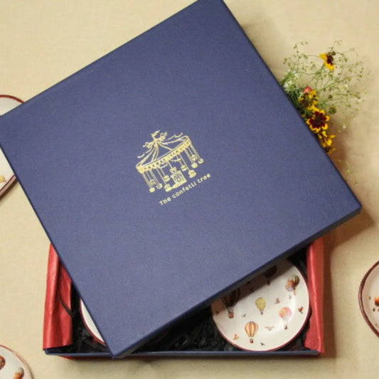 Gift box Blue | 12*12 Inches The confetti tree