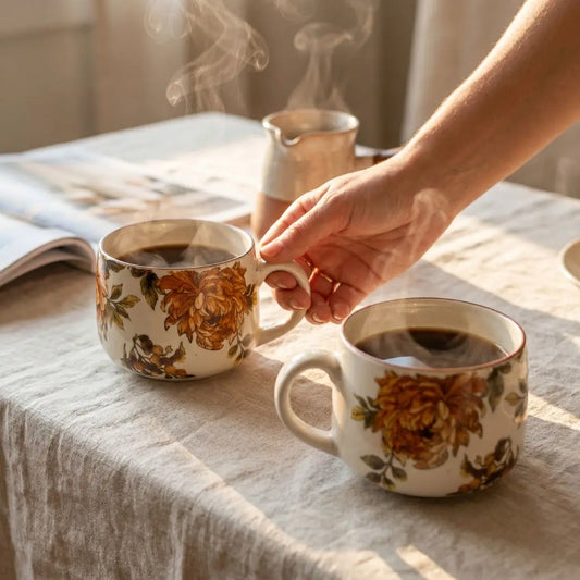 Handcrafted Ceramic Cappuccino Cup with Glossy Finish | Premium Coffee & Tea Mug The confetti tree
