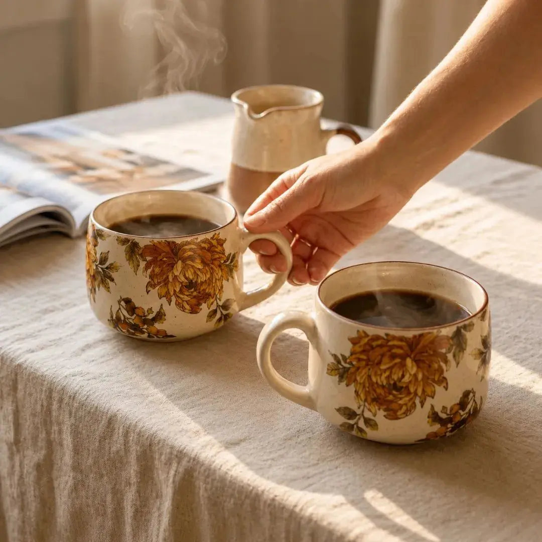 Handcrafted Ceramic Cappuccino Cup with Glossy Finish | Premium Coffee & Tea Mug The confetti tree