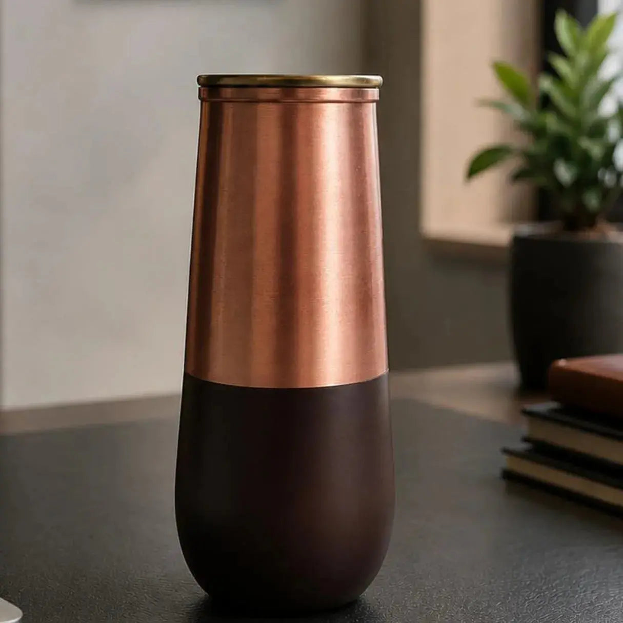 Handcrafted Copper Water Bottle | Pure Copper Drinking Bottle with Matte Finish | Ayurvedic Copper Bottle for Water | Leakproof | Pre-Order The confetti tree