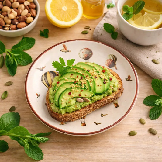 Handcrafted Stoneware Tea Plate – Vintage Hot Air Balloon Design | Ceramic Dessert & Snack Plate The confetti tree