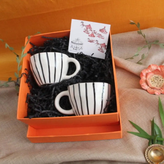 Handmade Puglia Stripes Cup set of 2 The Confetti Tree