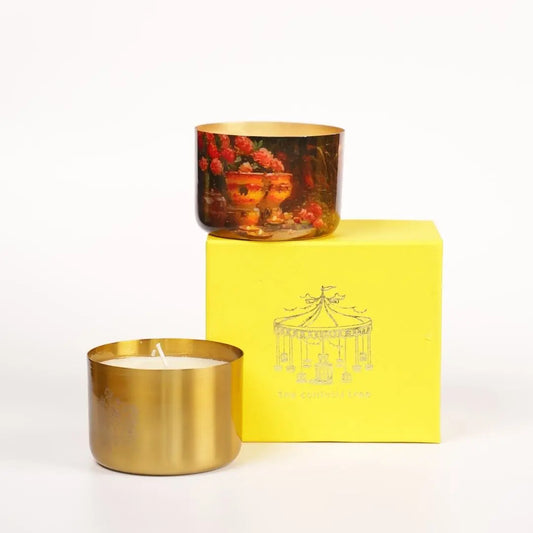 Luxury Soy Wax Candle Gift Box (Set of 2) – Handcrafted Metal Jar Candles for Home Décor & Gifting The confetti tree