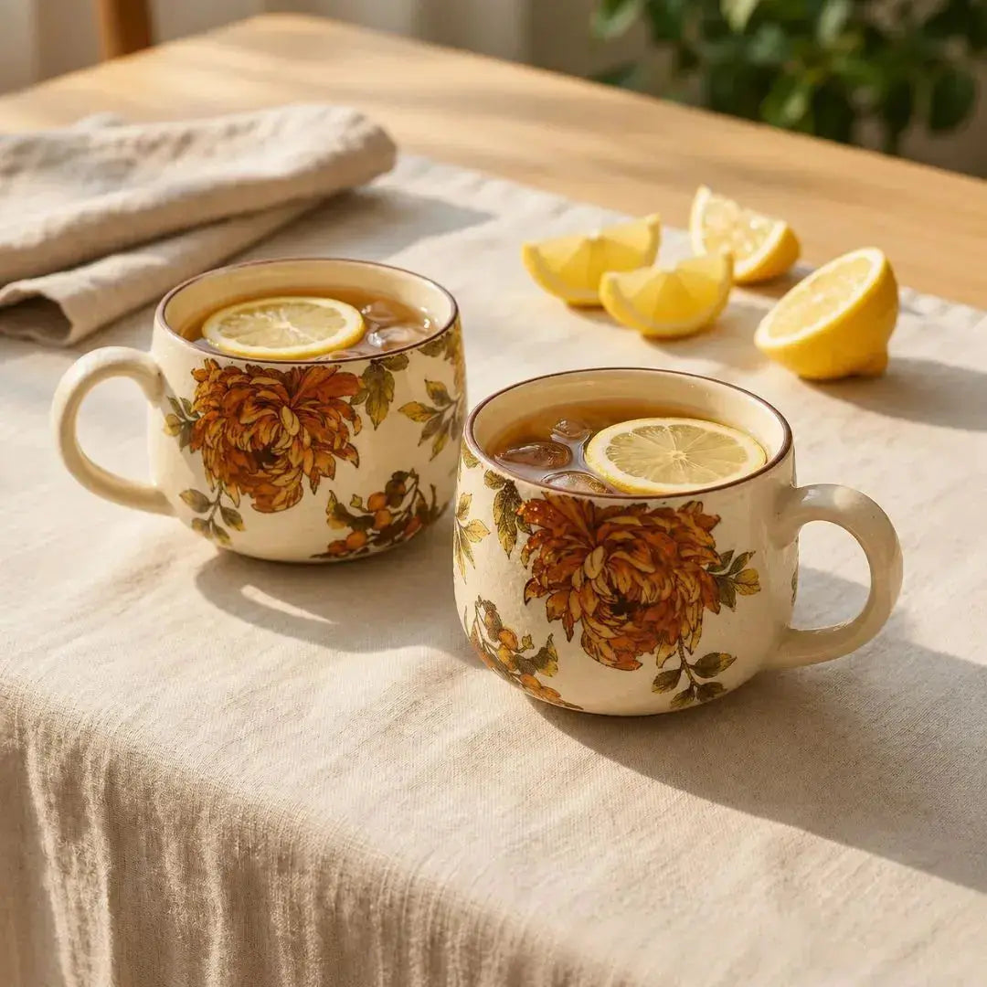 Handcrafted Ceramic Cappuccino Cup with Glossy Finish | Premium Coffee & Tea Mug The confetti tree