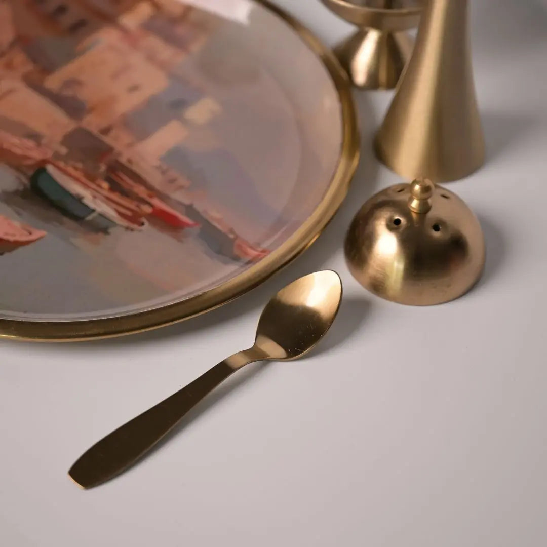 Pure Brass Puja Thali Set – Handcrafted Brass Aarti Plate with Bowls & Accessories | Traditional Pooja Thali for Festivals, Rituals & Gifting The confetti tree