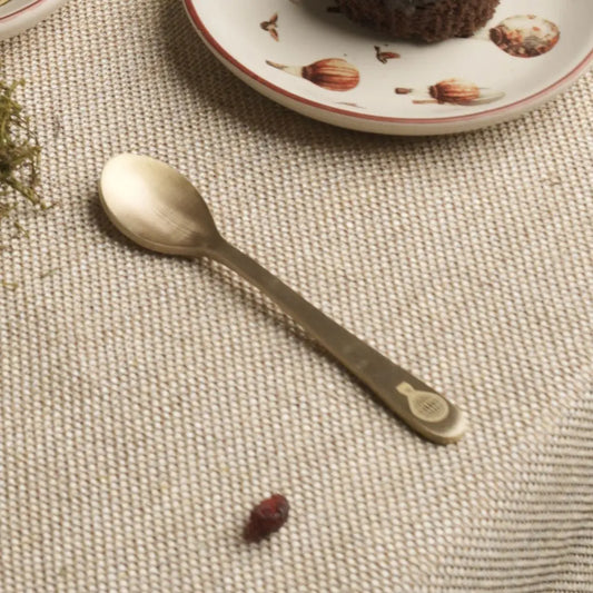 Pure brass dessert spoons | Set of 6 | balloon The confetti tree