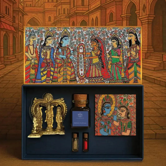 Ram–Sita Wedding Gift Box – Divine Love & Devotion Keepsake | Perfect for Wedding Gifting, Anniversary Presents & Festive Occasions The confetti tree