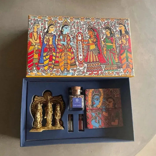 Ram–Sita Wedding Gift Box – Divine Love & Devotion Keepsake | Perfect for Wedding Gifting, Anniversary Presents & Festive Occasions The confetti tree