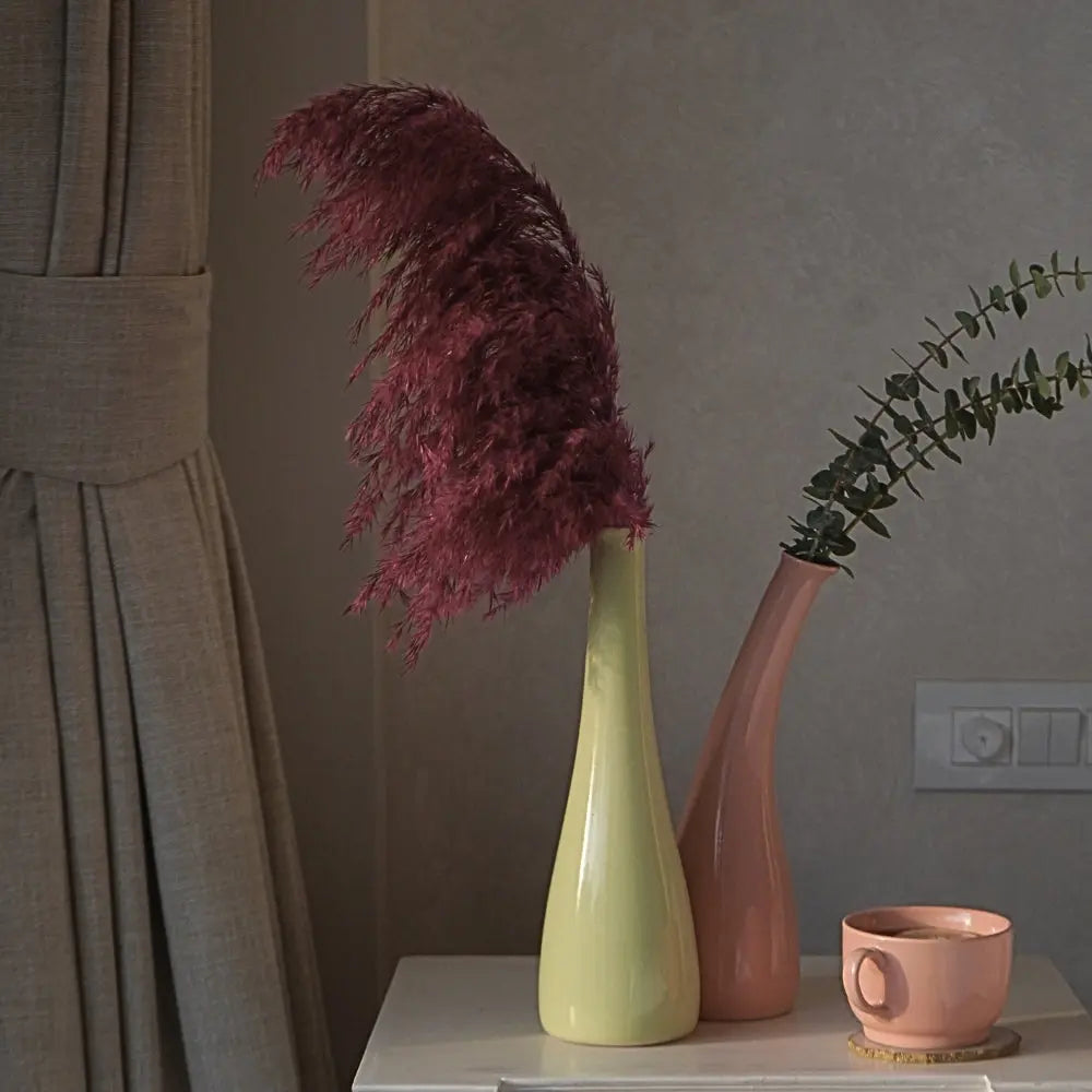 Stoneware Green Sorbet Vase The confetti Tree