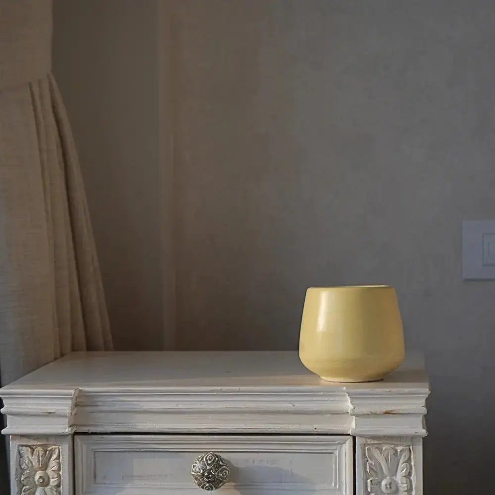 Stoneware Yellow Planter | Small The confetti Tree