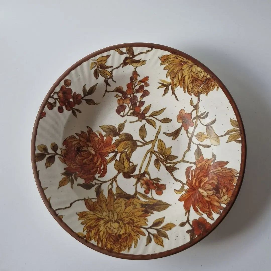 Summer Orchard Stoneware Pasta Plate | Floral Ceramic Pasta Bowl Plate | Handcrafted Dinnerware for Pasta, Salads & Main Courses The confetti tree