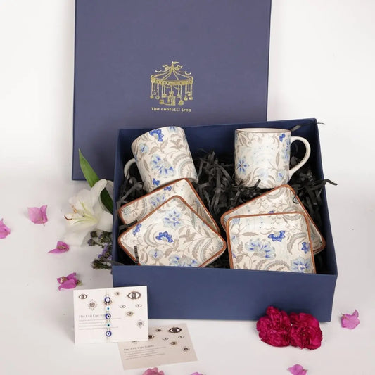 The Azure Bloom Rakhi Box The confetti tree