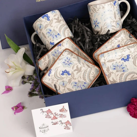 The Azure Bloom Rakhi Box The confetti tree