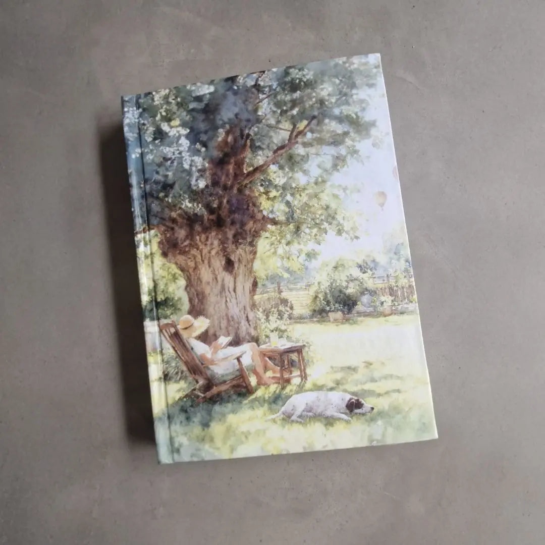 The Lady Day Musings – A5 Hardbound Notebook (200 Plain Pages) The confetti tree