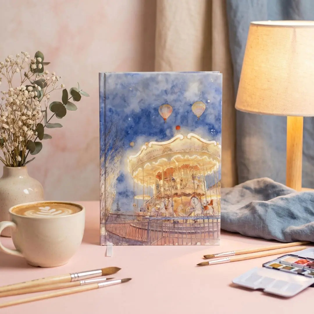 The Night Circus Whisper – A5 Hardbound Notebook (192 Plain Pages) The confetti tree