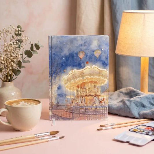 The Night Circus Whisper – A5 Hardbound Notebook (192 Plain Pages) The confetti tree