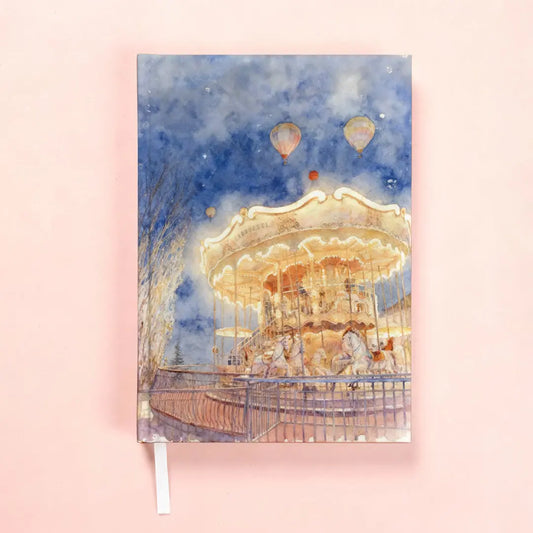 The Night Circus Whisper – A5 Hardbound Notebook (200 Plain Pages) The confetti tree