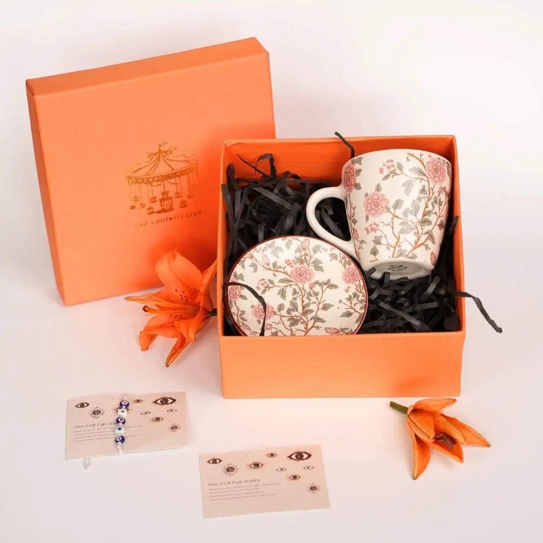 The floral set rakhi box The confetti tree