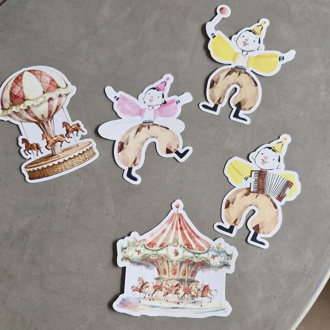 Whimsical Circus Cutouts – Pack of 5 (4-Inch Multifunctional Decorations) The confetti tree