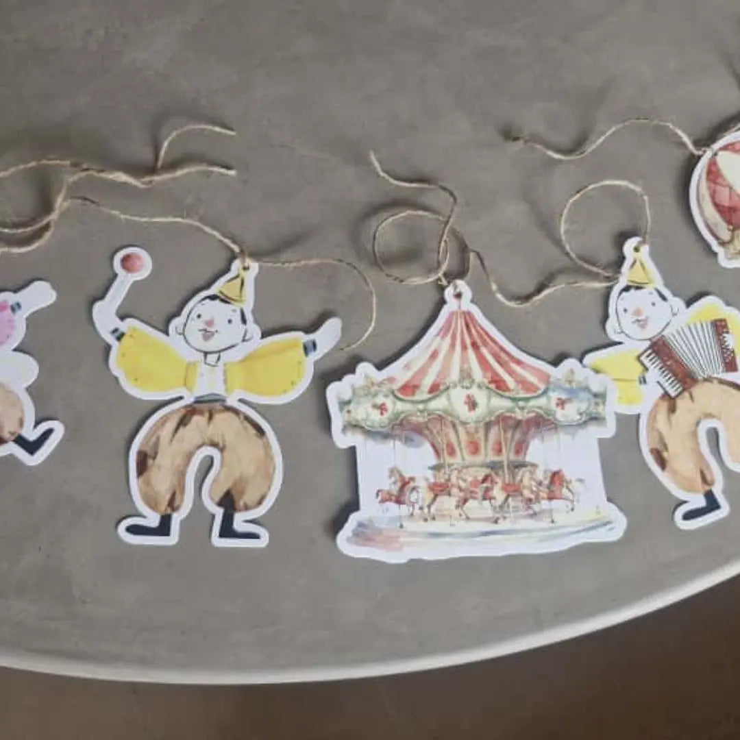 Whimsical Circus Cutouts – Pack of 5 (4-Inch Multifunctional Decorations) The confetti tree