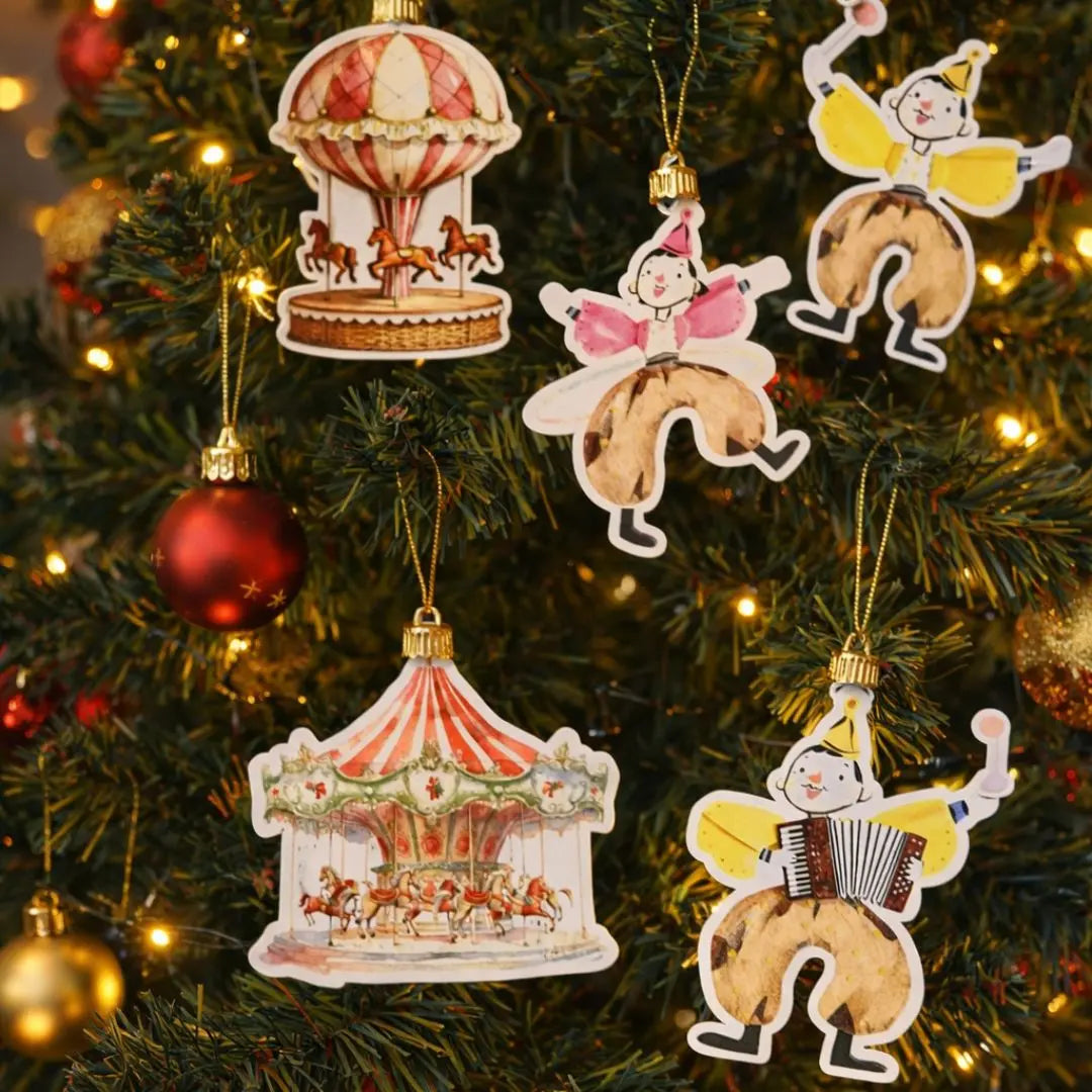 Whimsical Circus Cutouts – Pack of 5 (4-Inch Multifunctional Decorations) The confetti tree