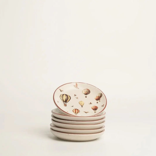 Whimsy balloon tea plates The confetti tree