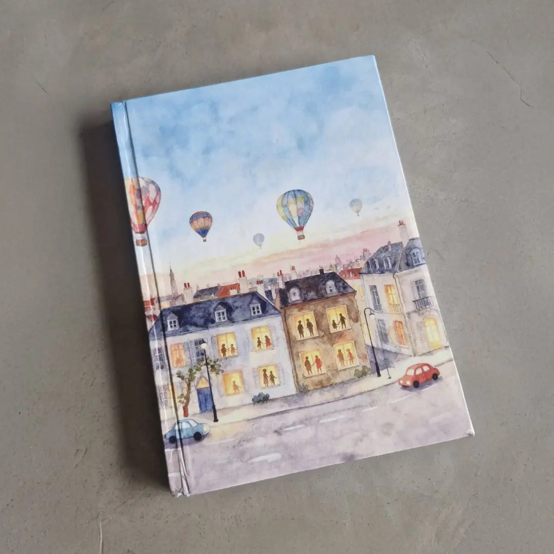 Windows of Wonder – A5 Hardbound Notebook (200 Plain Pages) The confetti tree