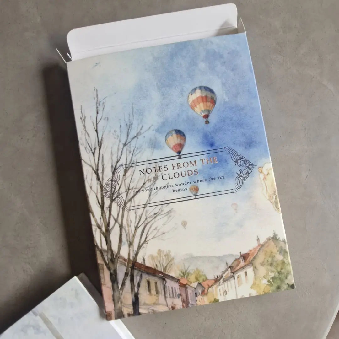 Windows of Wonder – A5 Hardbound Notebook (200 Plain Pages) The confetti tree